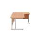 Twin Leg Left-Angle Corner Desk 1600mm Wide - Beech
