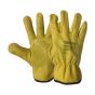Supreme unlined grain leather drivers work gloves yellow pair size 9 L front view | CMT Group UK