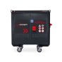 Armorgard Volthub 200mm heavy-duty castor wheels with swivel-brake mechanism fitted to base of battery charging station | CMT Group UK