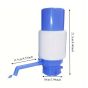 Water bottle pump dimensions diagram showing height spout length and base width | CMT Group UK