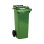 240 litre wheelie bin product detail showing handle wheel reinforced structure and metal foot | CMT Group UK