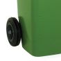 240 Litre Green Wheelie Bin - Heavy-Duty HDPE wheel and base detail for outdoor durability | CMT Group