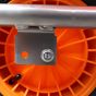 Replacement wheelbarrow wheel WBCHURCH120 close-up detail showing tyre and hub construction | CMT Group UK