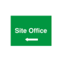 Site Sign - 6mm Correx - 594x841mm - Site Office Left Arrow 