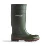 Dunlop Acifort Capped Full Safety Wellingtons – Chemical & Oil Resistant – S5 SRA green side profile showing steel toe reinforcement and waterproof upper | CMT Group