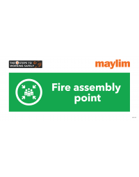 Bespoke Sign - 450 x 210mm 3mm Foamex - Fire assembly point