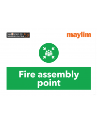 Bespoke Sign - 660 x 460mm 3mm Foamex - Fire assembly point