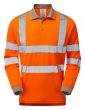 PULSAR® Rail Spec Long Sleeve Polo Shirt Orange
