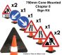 Chapter 8 Cone Mounted Sign Kit - Set of 8