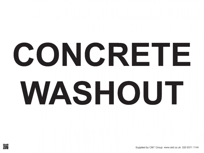 Concrete Washout Sign - PVC