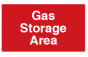 Gas Storage Area Sign - PVC