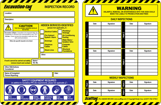 Excavation Tag Kit | CMT