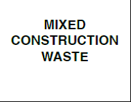 Mixed Construction Waste