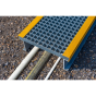 GRP Step Over Platform Grey/Yellow
