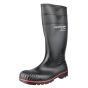 Dunlop Acifort Capped Full Safety Wellingtons – Chemical & Oil Resistant – S5 SRA side profile highlighting waterproof polymer upper and anti-slip outsole | CMT Group