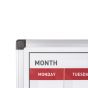 Magnetic Drywipe Monthly Planner Board - 600mm x 900mm