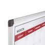Magnetic Drywipe Monthly Planner Board - 600mm x 900mm