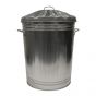 80 Litre Galvanised Dustbin W/Lid