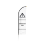 3.4m Hi Vis Sail Flag Double Sided - Base & Pole NOT Included - Printed: Information Point