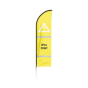 3.4m Hi Vis Sail Flag Double Sided - Base & Pole NOT Included - Printed: Spill Point