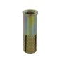 Drop In Anchor - Zinc Plated & Yellow Passivated 8mm x 25mm - Box of 100