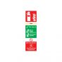 Site Safety Fire Extinguisher Sign | Foam Fire Extinguisher Sign with Instructions | CMT Group UK
