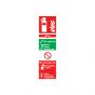 Site Safety Fire Extinguisher Sign | Water Fire Extinguisher Sign with Instructions and Symbols | CMT Group UK