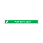 Site Sign - Rigid PVC - 75x600mm - Push Bar to Open