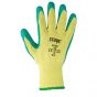 Blue/Green Latex Grip Safety EN388 Gloves