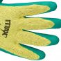 Blue/Green Latex Grip Safety EN388 Gloves