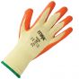 Orange Heavy Duty Latex Grip Safety EN388 Gloves