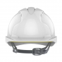 JSP EVO®2 White Slip Ratchet Vented Safety Helmet Mid Peak