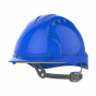 JSP EVO3 Slip Ratchet Safety Helmet Mid Peak  -  Blue