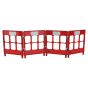 JSP Workgate® 4 Gate with Reflectives - Red