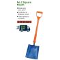 MAX Insulated No.2 Square Mouth Shovel showing fully insulated handle and square blade for safe excavation work