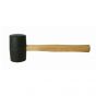 32oz Rubber Mallet Black - Wooden Handle