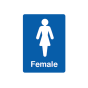 Safety Sign - 3mm Correx - 210x297mm A4 - Female
