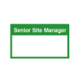 Site Sign - 3mm Correx - 420x594mm - Senior Site Manager 
