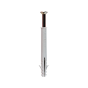 Nylon Frame Anchor - Drive Screw - Zinc Plated & Yellow Passivated M10 x 100mm - Box of 100