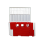 Full Height Mesh Panel For RB2000 -Powder Coated White
