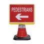 Cone Sign - Pedestrian Left