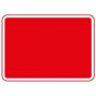 Metal Blank Plate Red 600 x 450mm