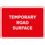 Temporary Road Surface Metal Road Sign - 1050mm x 750mm