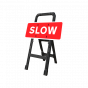 Slow Q-Frame Sign | 1000x450mm Rectangle