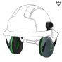 JSP Sonis 1 Low Performance Ear Defenders - Helmet Mounted - Green/Black