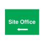 Site Sign - 3mm Correx - 297x420mm A3 - Site Office Left Arrow