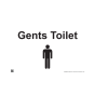 Site Sign - 3mm Correx - 420x594mm (A2) - Gents Toilet