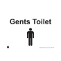 Gents Toilet 297x420mm A3 - 3mm Correx