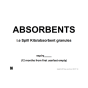 Site Sign  - Absorbants – 297x420mm A3 - 3mm Correx