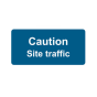 Site Sign - 4mm Correx - 594mm x 841mm - Caution site traffic 